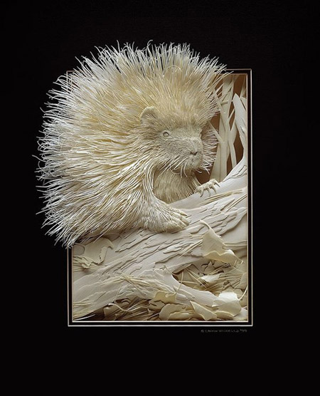 Vivid paper sculptures