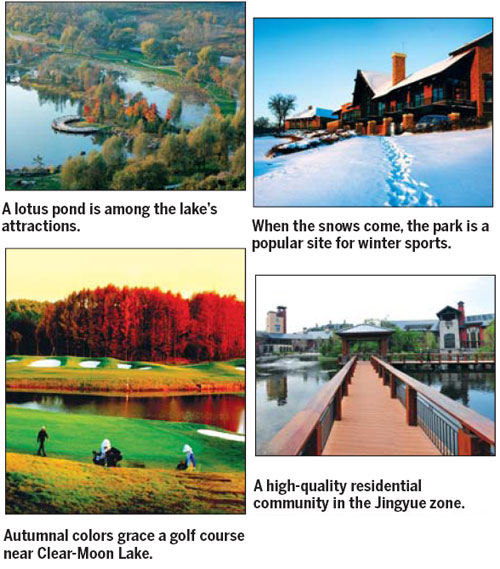 Lake adds beauty to growing area