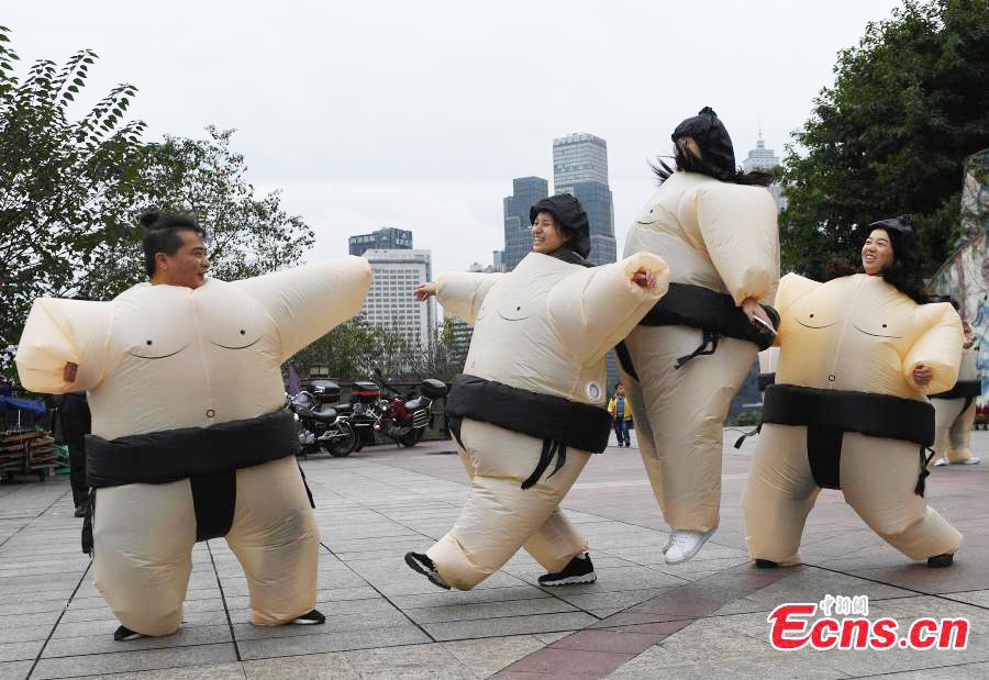 Inflatable fun helps lessen stress