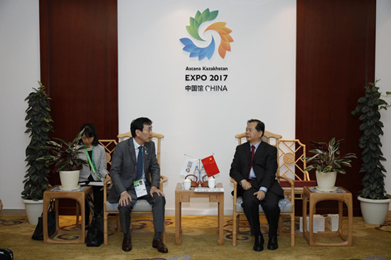 王錦珍副會長會見日本2025年大阪世博會申辦委員會副主任鈴木博之