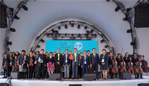 中國館徐金麗副館長出席阿斯塔納世博會上海合作組織館館日活動