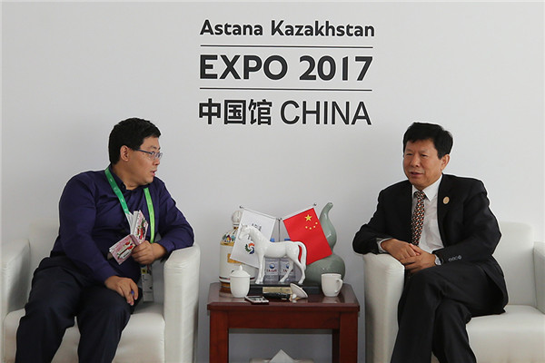 新華社刊發(fā)對(duì)阿斯塔納世博會(huì)中國(guó)館執(zhí)行館長(zhǎng)姚瑞的專訪