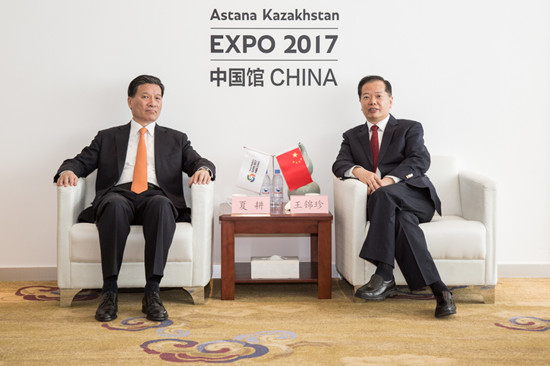 王錦珍副會長會見山東省人大常委會副主任夏耕一行