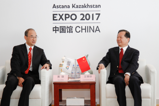 王錦珍副會長會見甘肅省委常委、常務副省長黃強一行