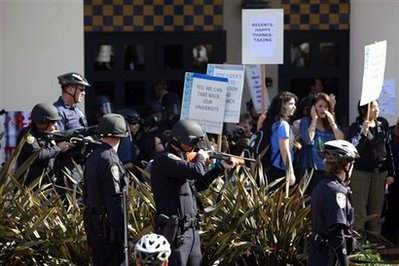 UC students occupy buildings to protest fee hike