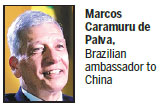 Brazilian diplomat hails role of China