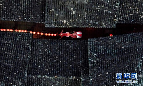 Lantern parade celebrates Lantern Festival in ancient village