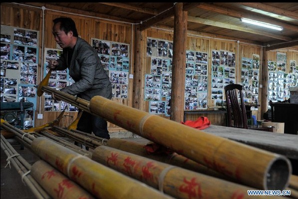 Making reed-pipe wind instrument