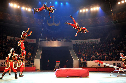 Art festival in Wuhan highlights acrobatics