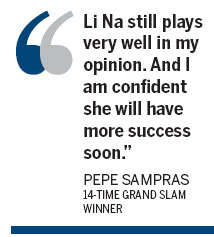 Sampras backs Li