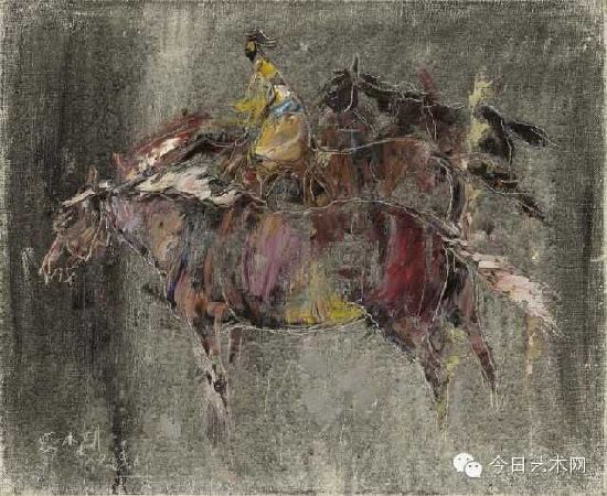 Inner Mongolian artist's works exhibited in Beijing