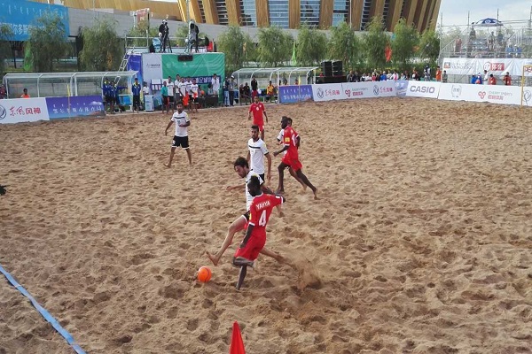 Iran wins gold at beach soccer final