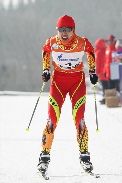China’s female team triumphs in cross-country skiing