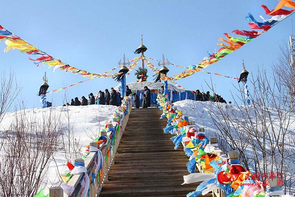 Mongol sacrificial rites held in Arxan