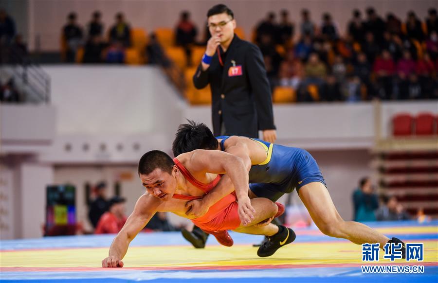 National men's freestyle wrestling qualifier held in Ulanqab