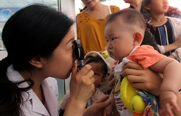 Children receive community healthcare