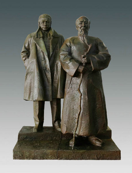 Lin Fengmian's works on display in Inner Mongolia