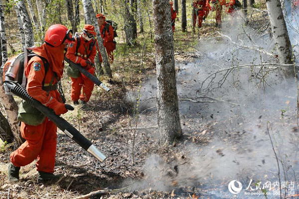 Firefighters weaken flames in northern forest