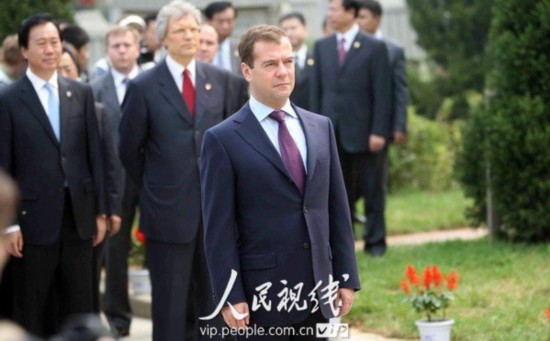 Russian president arrives in Dalian