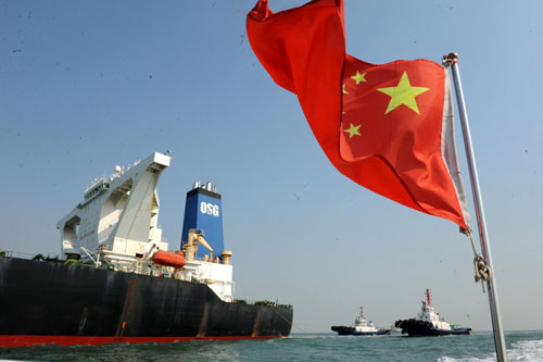 Qingdao welcomes arrival of supertanker