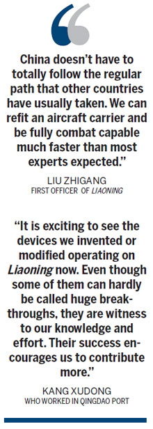 Carrier of navy's pride