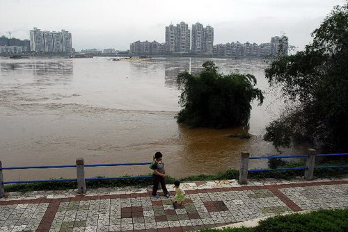 People in storm-hit Guangdong transferred to safe places
