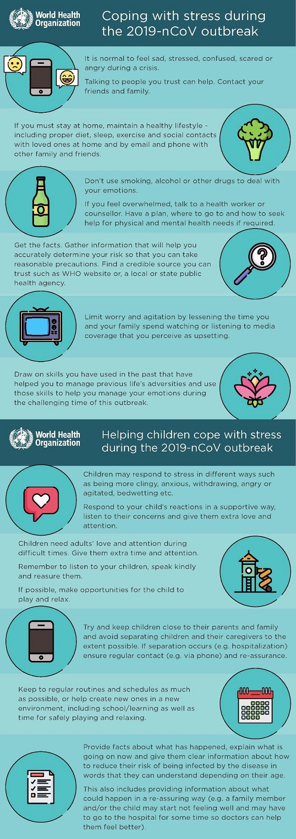 How to cope with stress during COVID-19 outbreak
