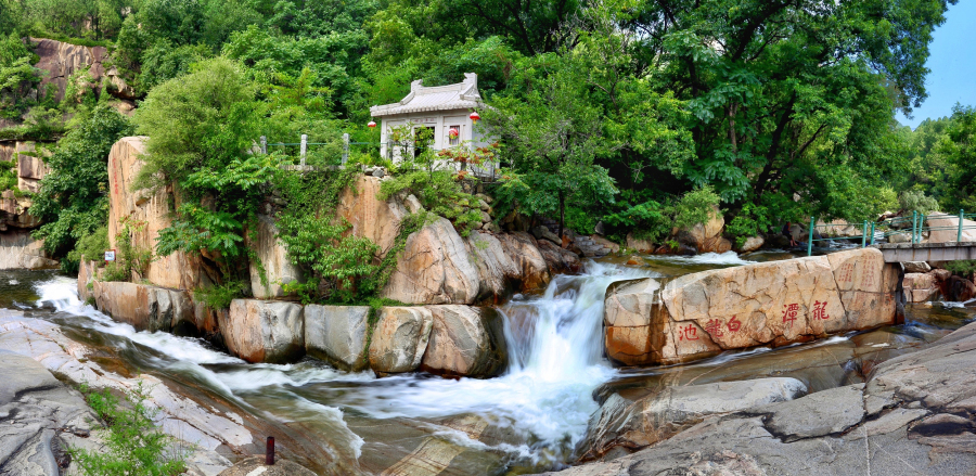 Spectacular views of waterfall after rain