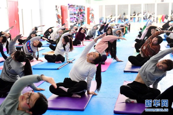 Yoga classes popular in Shenyang