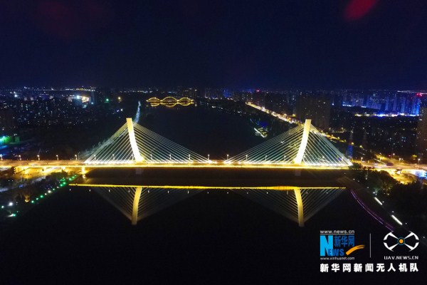 Night photos show Shenyang’s colorful illuminations