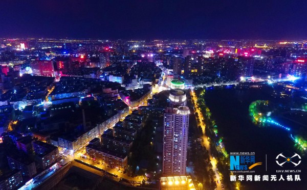 Night photos show Shenyang’s colorful illuminations