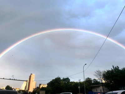 Double rainbow pictured in Shenyang