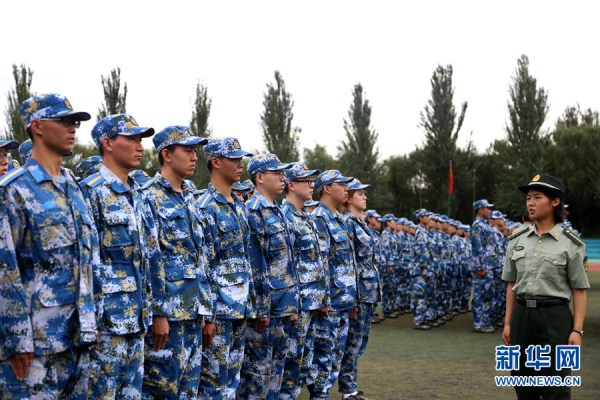 Shenyang university freshmen undergo military training