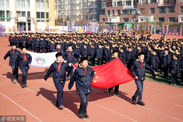 Shenyang schools mark first day back
