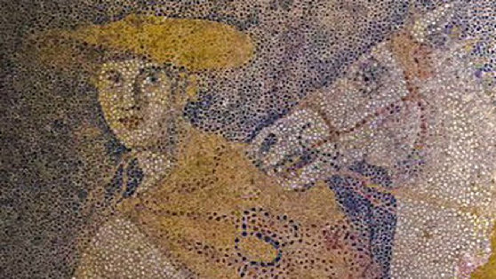 Huge floor mosaic revealed<BR>希臘古墓現馬賽克拼圖