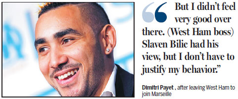 Payet bolts Hammers to nail new Marseille deal