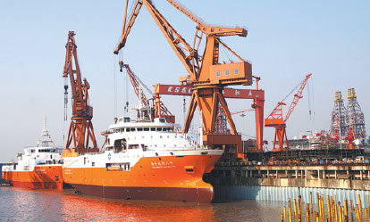 Two scientific vessels launched in sea trials