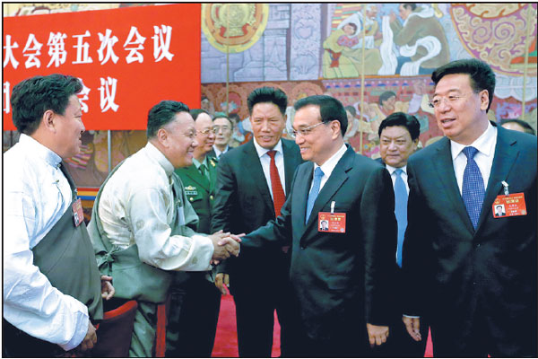 Premier calls Tibet's stability, development a 'special' priority