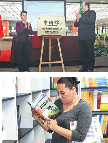 Library with China theme in Mexico