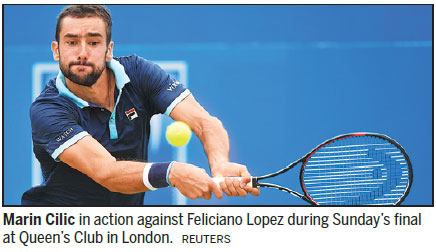 Confident Cilic eyes Wimbledon charge