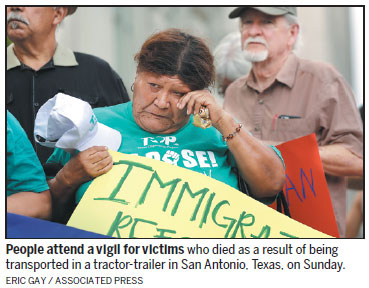 Suspect due in court after 9 die in sweltering tractor-trailer in Texas