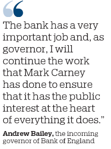 UK central bank plays it safe with chief