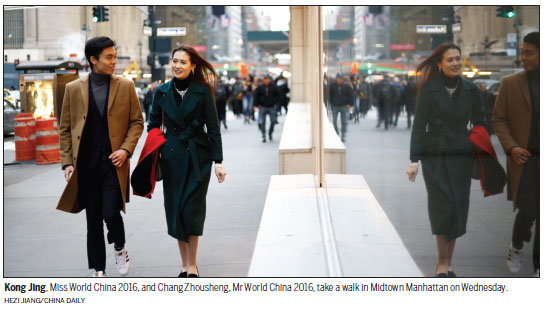 Miss, Mr World China hit Big Apple