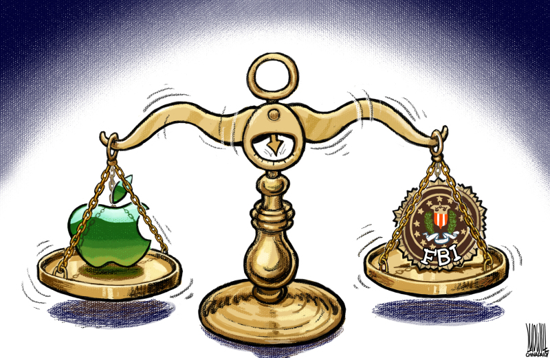 Apple, FBI battle over privacy rules