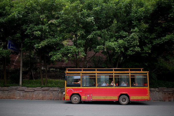 Picturesque ancient town between mountains