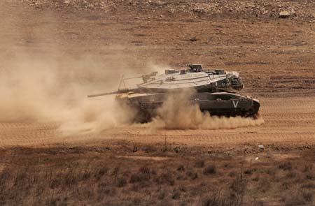 Israeli soldiers pullout