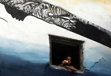 Hamel street in Cuba