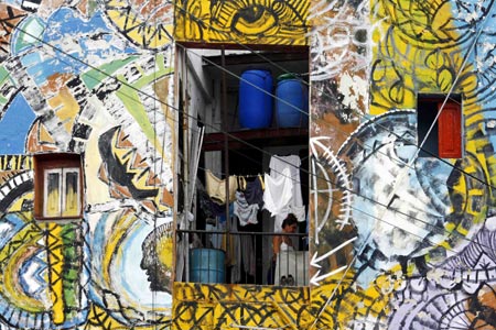 Hamel street in Cuba