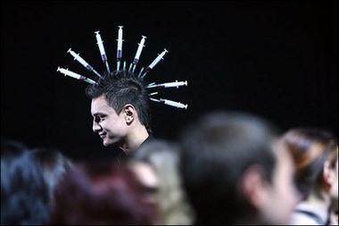 Syringe and condom style