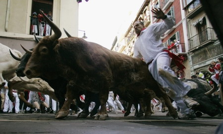 Running ahead of the raging bulls